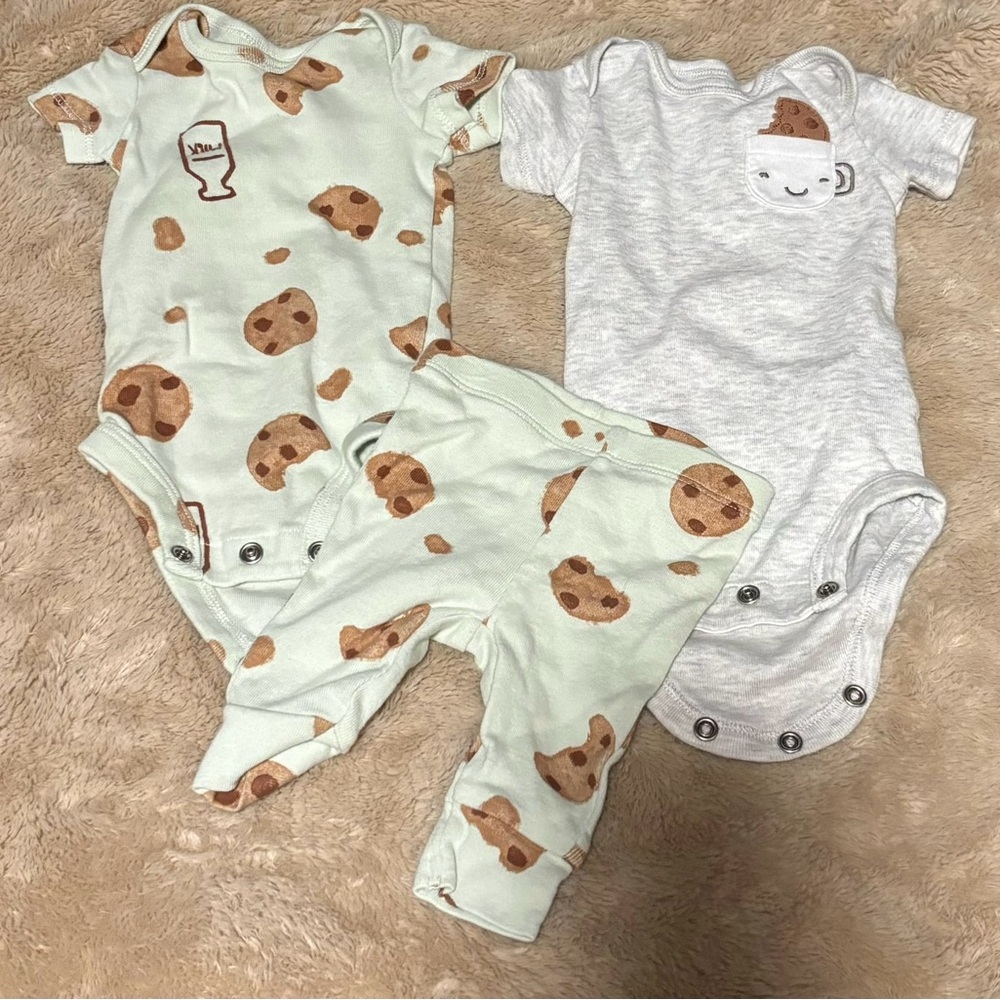Cookie Print baby outfits